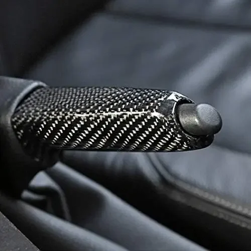 Universal Carbon Fiber Pattern Handbremsgriff Abdeckung For BMW X1 1 2 3 4 Series GT M4 G30 F30 F20 F10 E36 E39 E46 E60 E90 E50