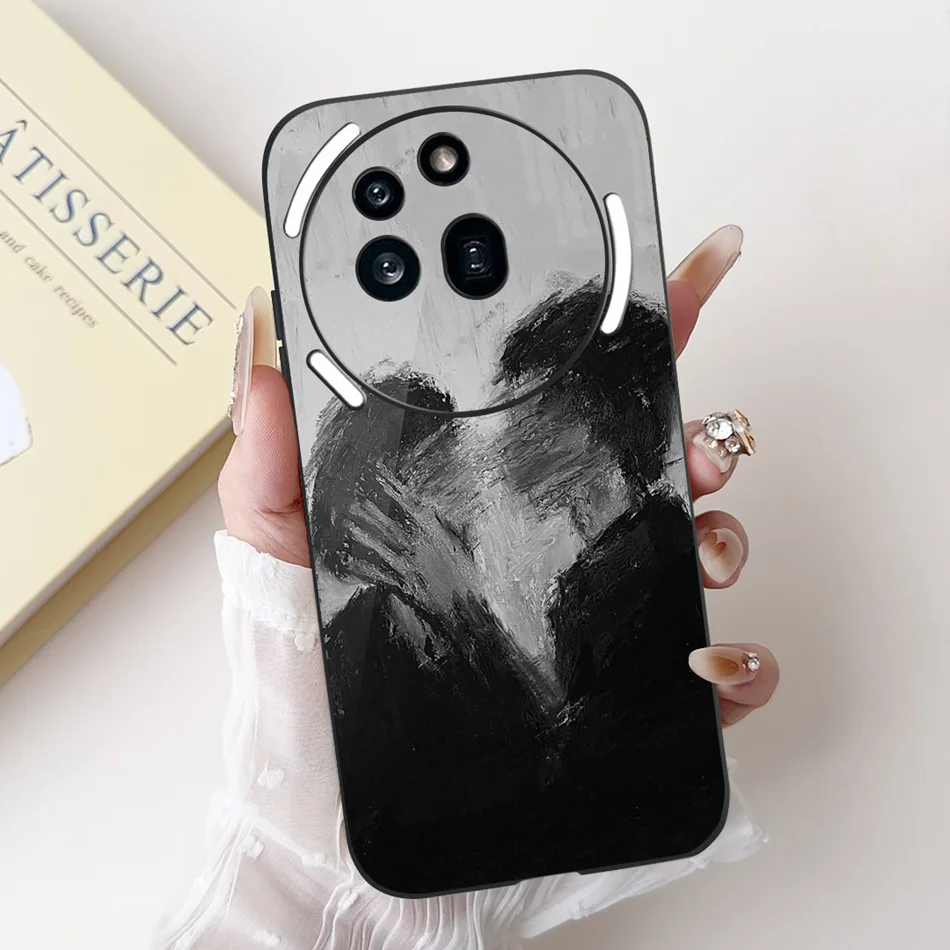 Cute Cartoon Black Silicone Soft Phone Case Bumper