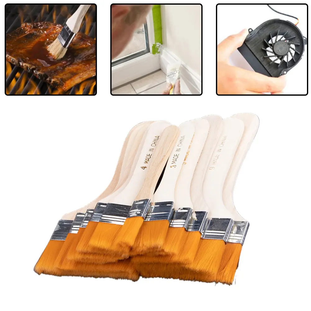 1PC Yellow Nylon Soft Hair Small Cleaning Brush Screen Crevice Dust Paint Brush Cleaning Crevice Dust Paint Brush Hand Tools 2