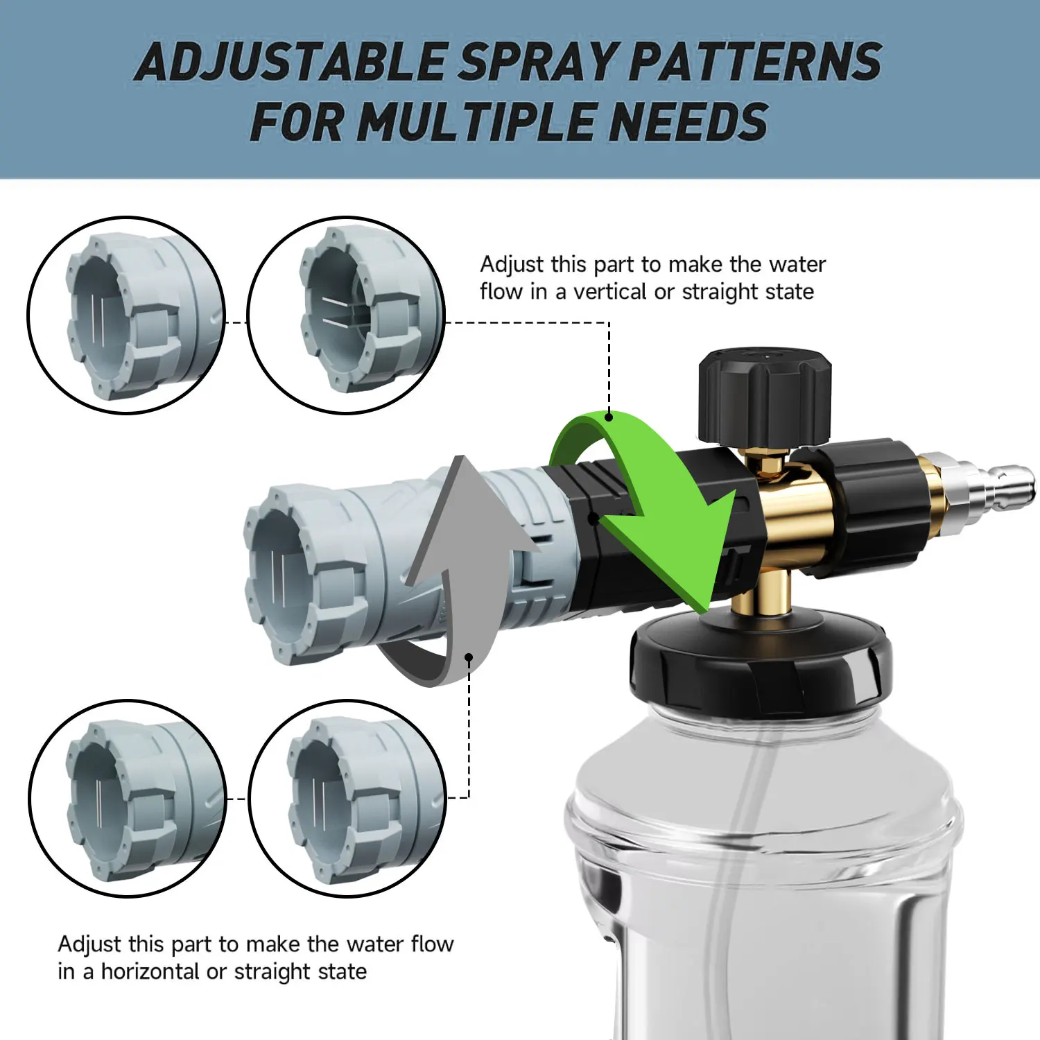 Pressure Washer  Snow Foam Lance Foam Nozzle Car Wash Foam Maker for parkside Karcher Elitech Bort AR Bosch Pressure Washer 4