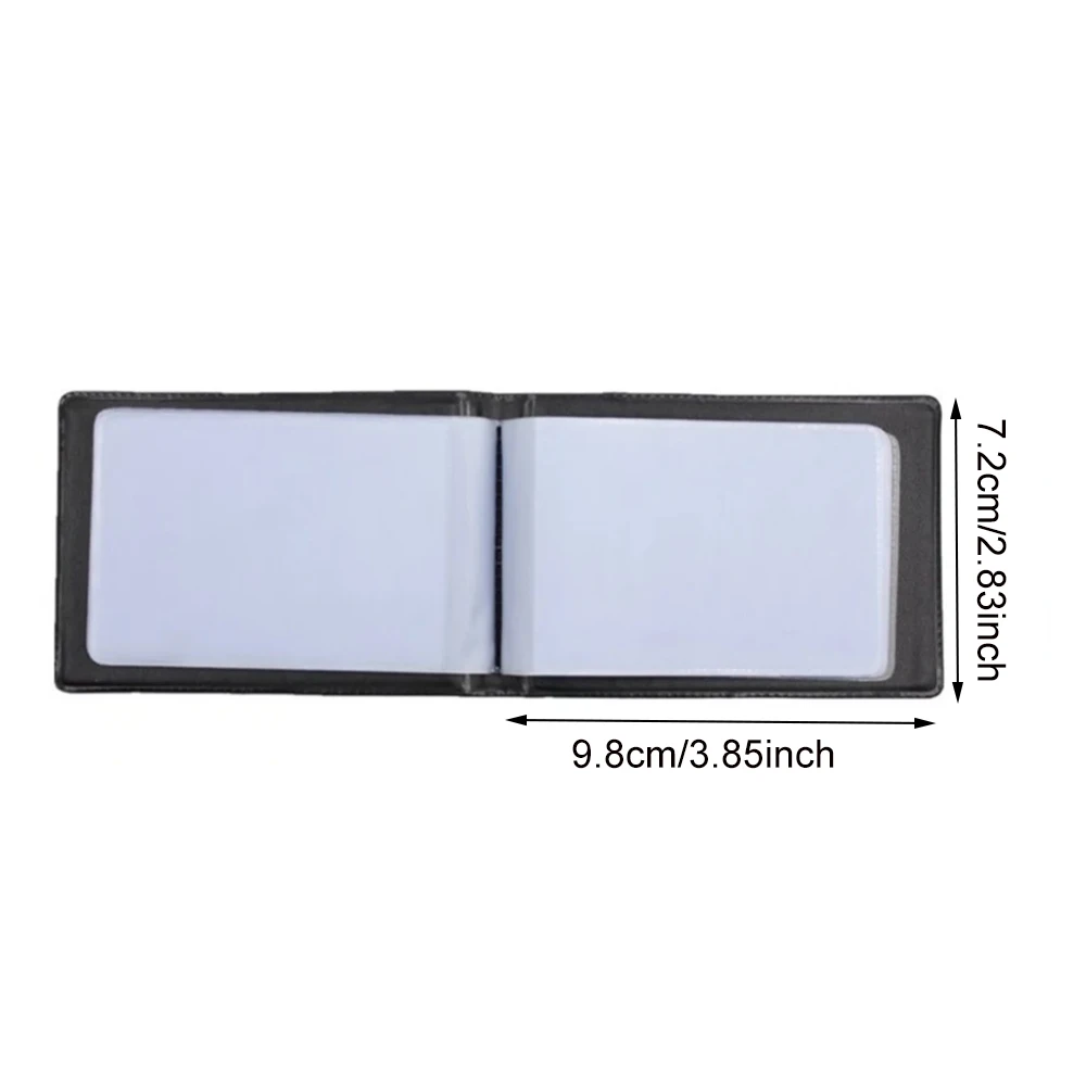 40 Slots Card Holder PU Leather Business Card Organizer Name ID Credit Holder Book Men Women Photocard Office Supply