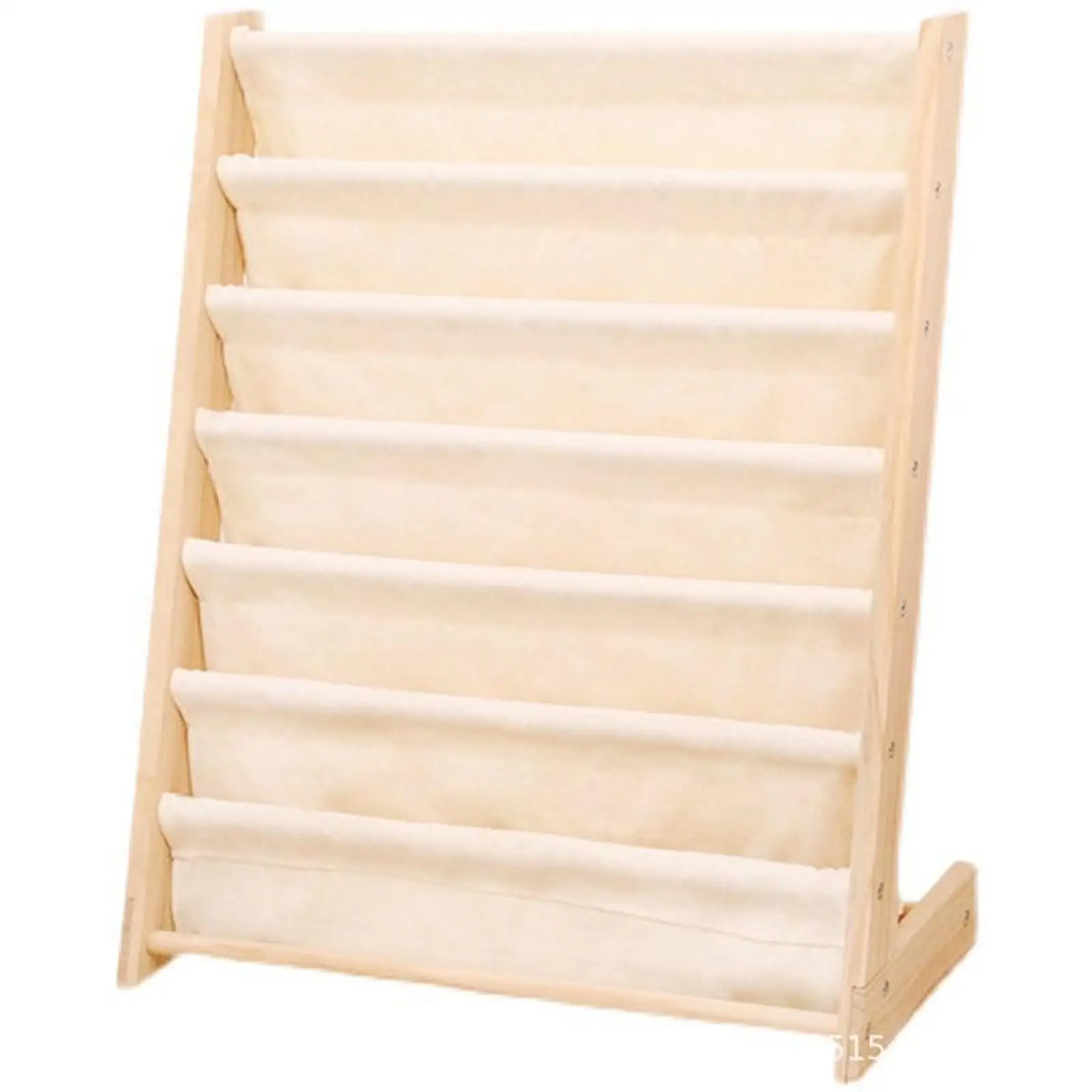 7 Tiers Pocket Children's Bookcase Pocket Replace Pouch Book Rack Organizer Pocket for Kindergarten Preschool Magazines Books