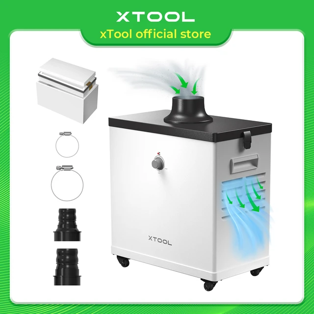 XTool-Purificateur de fumée pour crevettes, D1Pro, D1Pro, Graveur