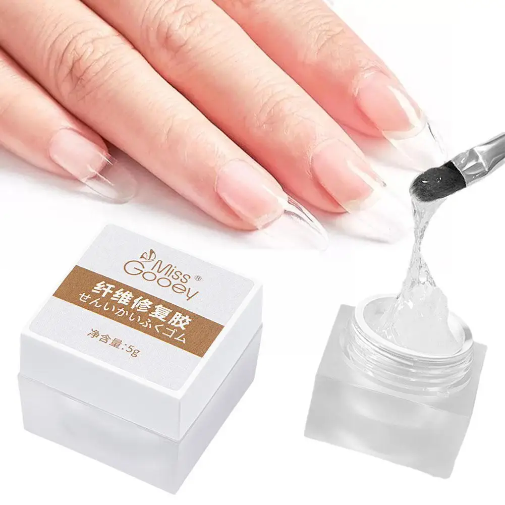 5ml Nail Repair Gel For Cracked Broken Nails Strong Extension Silk
