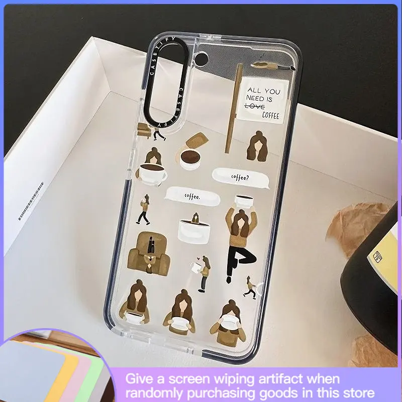 

Роскошный прозрачный индивидуальный чехол для телефона, подходит для Samsung Galaxy S23 S22 Ultra S21 S20 Note 20 10 Plus, Мягкий противоударный чехол