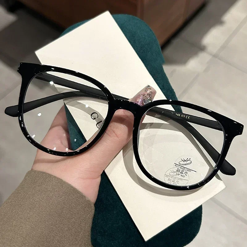 Ultralight Women Short-sighted Eyewear Unisex Round Myopia Glasses Blue Light Minus Diopter Eyeglasses Retro Clear Lens Glasses 3