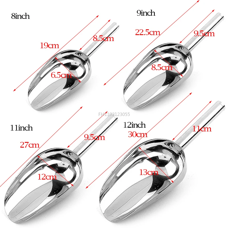 1pcs Aluminum Alloy Bar Candy Scoop Shovel for Round Bar Pub Home Ice Cubes Spice Candy Flour Nut Wedding Buffet ice cream scoop ice shovel scoop ice cube scoop