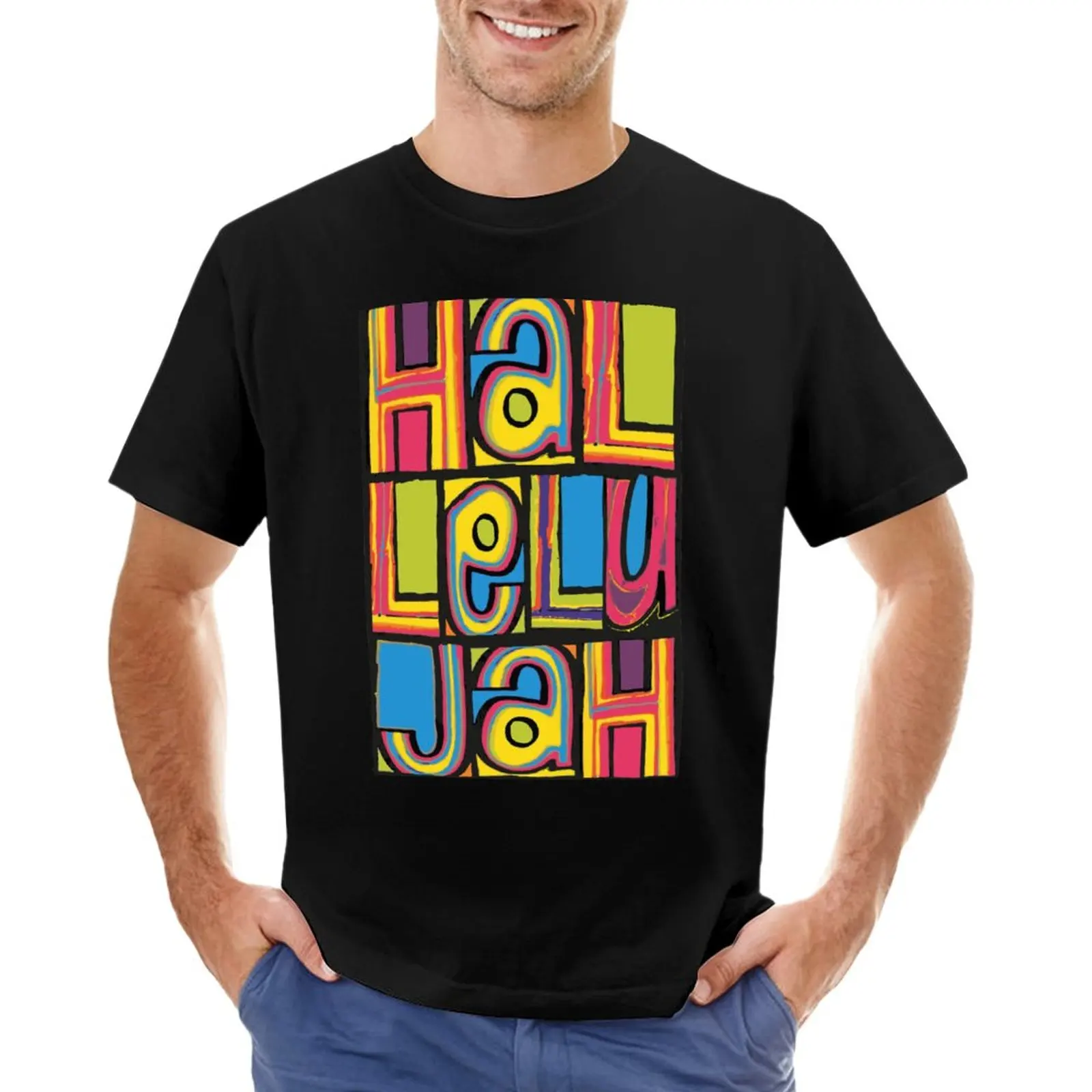 

Hallelujah 'Happy Mondays' Inspired Design T-Shirt summer clothes summer top customized t shirts Men's t shirts