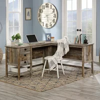 Sauder Cottage Road L Shaped Desk Computer Desk with Drawers, Home Office Desk with Optional File Cabinet Storage, Cable Managem 2