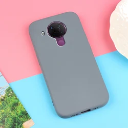 Premium Sand Matte Shockproof Soft Silicone Case - Full Protection - Phone Cover for Nokia 2.3 (Gray)