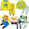 Pijama de Toy Story para niños, ropa de dormir de algodón, Woody, Tracey, Buzz Lightyear, disfraz de Halloween, Jessie, verano y otoño