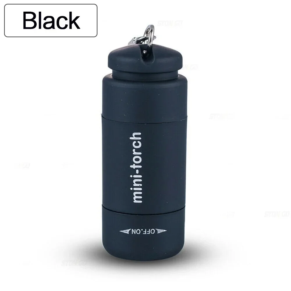 Compact Waterproof USB Rechargeable LED Keychain Flashlight