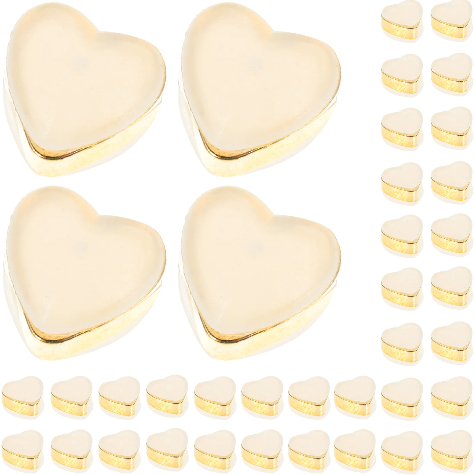 

100 Pcs Love Earplugs Reusable Earring Stopper Making Accessories Secure Backs Heart Locking Jewelry Earrings Replacement
