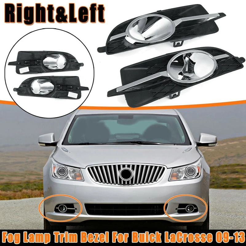 

1 пара, передний бампер, противотуманная лампа, рамка, обрезанная рамка для Buick Lacrosse 2009-2013 20859107 20859108