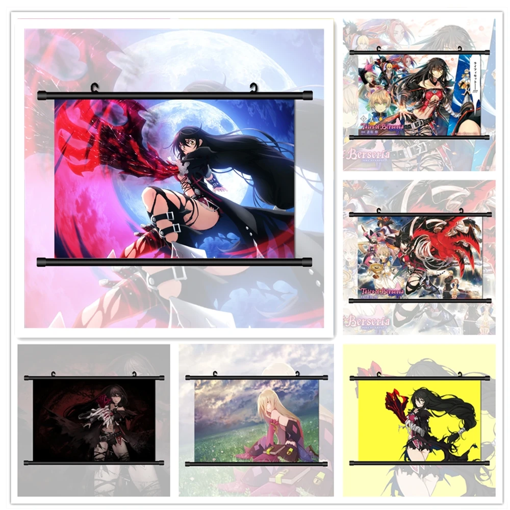 Tales Of Berseria Velvet Crowe Anime Poster Cartoon Wall Art Prints Canvas Painting Living Kids Home Decoration Canvas Pictures