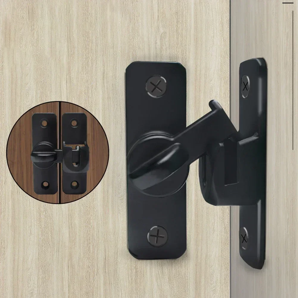 Door Latch Home Security Latch Bolt Zinc Alloy 90 180 Degree Easy Install Lock Bathroom Sliding Door Bolt Hardware
