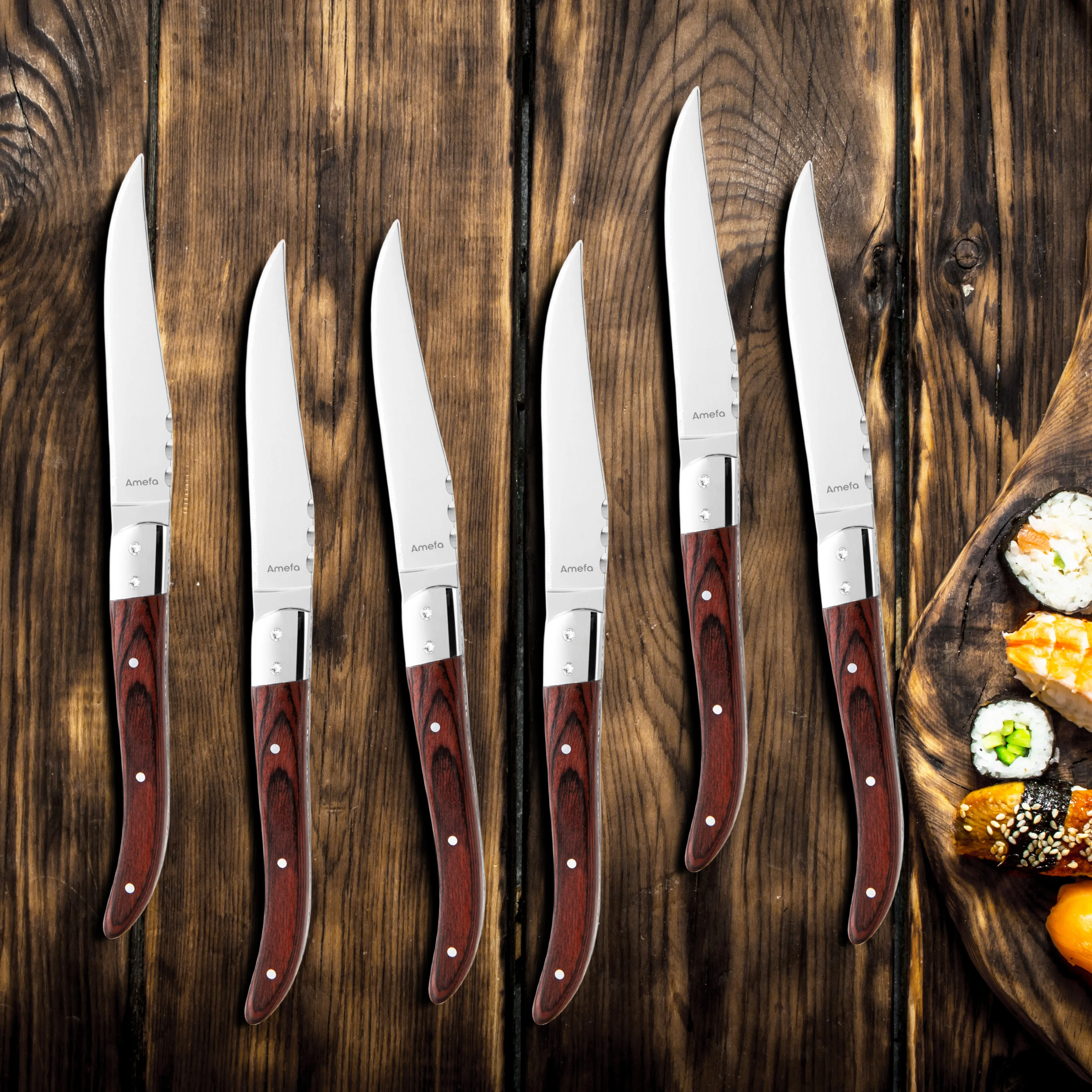 Stainless Steel Steak Knife Set  Stainless Steel Kitchen Knives - 4pcs Knife  Set 5 - Aliexpress