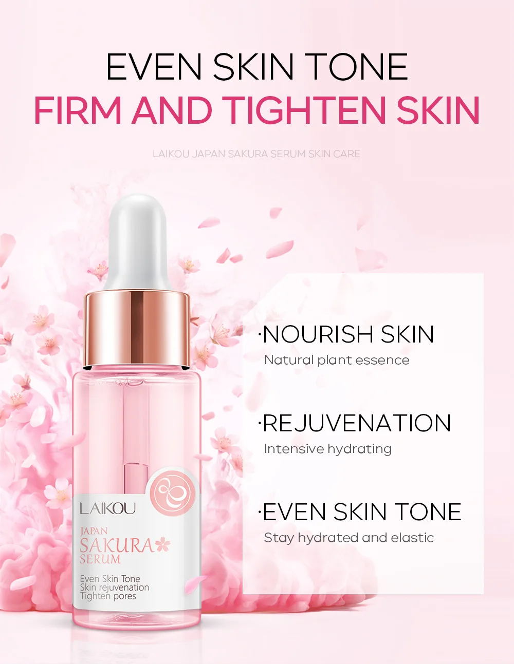 Sakura Face Essence Anti-Aging Moisturizing Serum - 17ml/30ml