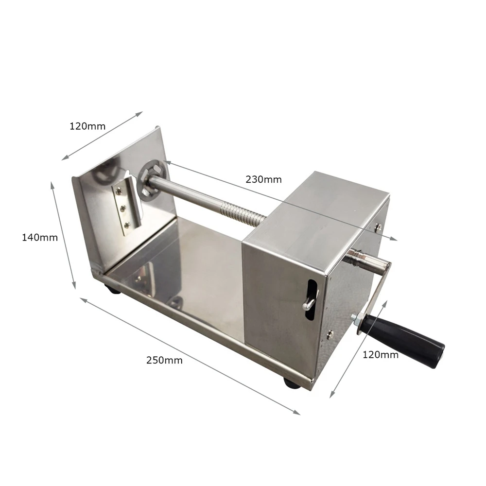 Stainless Steel Tornado Potato Tower Crane Spiral Potato Chip Machine Manual Semi-Automatic Stretching Tower Machine
