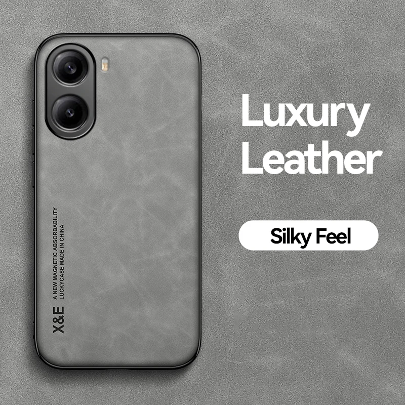 Luxury Sheepskin Magnetic Suction Phone Case