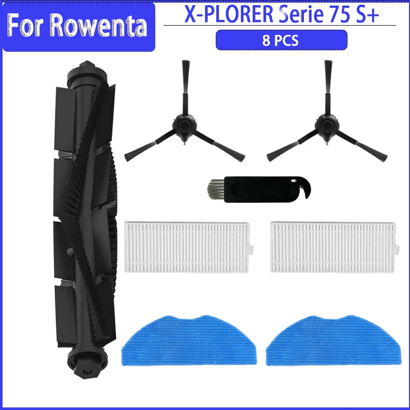 Daaxing 7 STKS Roller Borstel Zijborstel Filter Kit Voor Rowenta ZR740003 Explorer 60 Serie Stofzuiger Vervanging Accessoires