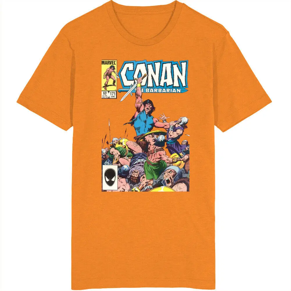

Conan the Barbarian Comic Issue 171 T Shirt Men's Cotton T-Shirt Round Collar Tees Short Sleeve Clothes Big Size