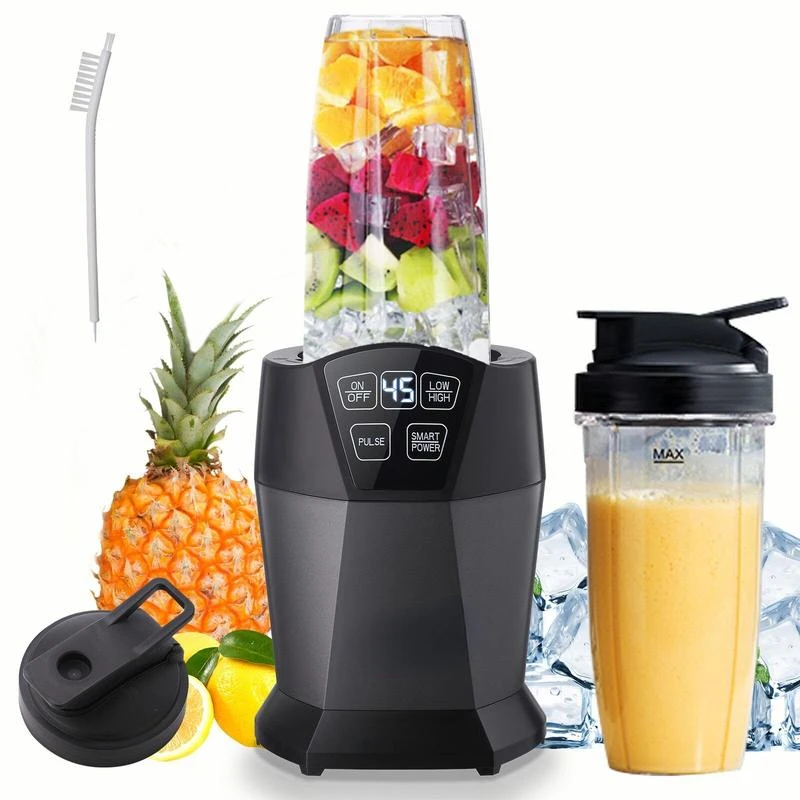 

Персональный блендер Liebe & Lecker с 1200W-Peak-Watts, умная технология для напитков, коктейлей и соусов, с двумя 28-унциями