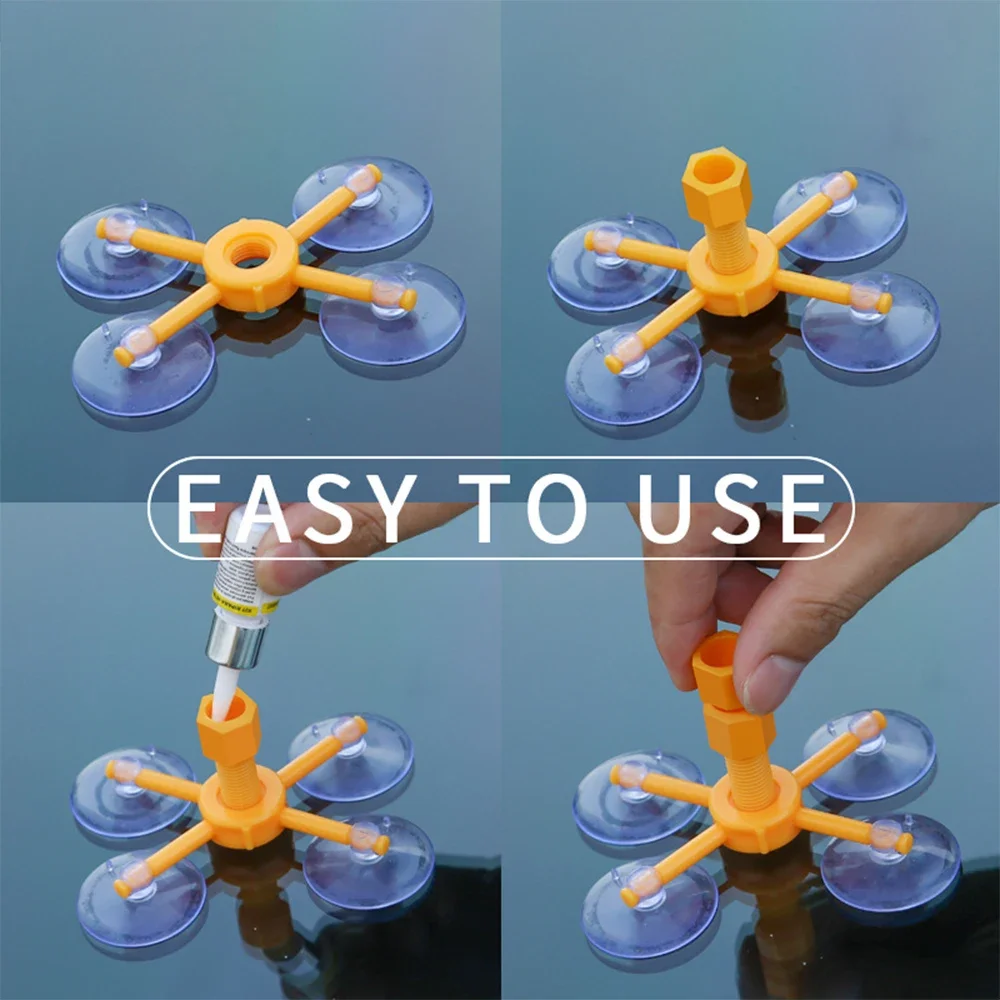 Windshield Repair Kit Quick Fix Cars Cracked Glass Windscreen Tool Resin Sealer DIY Autos Window Screen Polishing windshield repair kit automotive glass repair glass polishing kit auto glass repair fluid 3ML