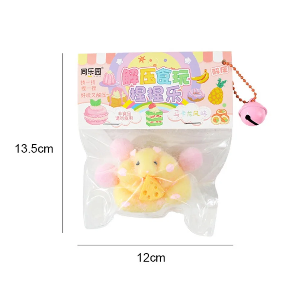 Fascinating Cartoon Cute Hamster Waffles Paws Squeeze Toy Silicone Pinch TPR Soft Decompression Stress Toy for Kids Gift Squishy 5