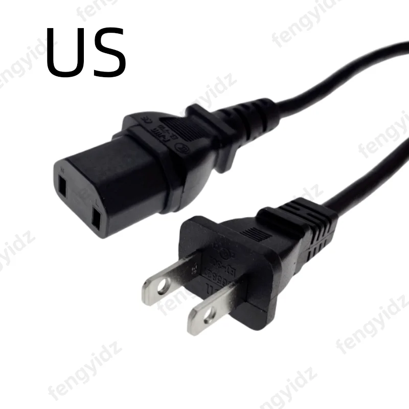 Universal 2-Prong to IEC320 C17 Power Adapter Cord