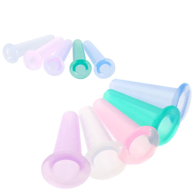 4Pcs Vacuum Cupping Cans For Massage Ventosa Celulitis Suction Cup Chinese Suction Cups Face Neck Massage Cans Anti Cellulite 3