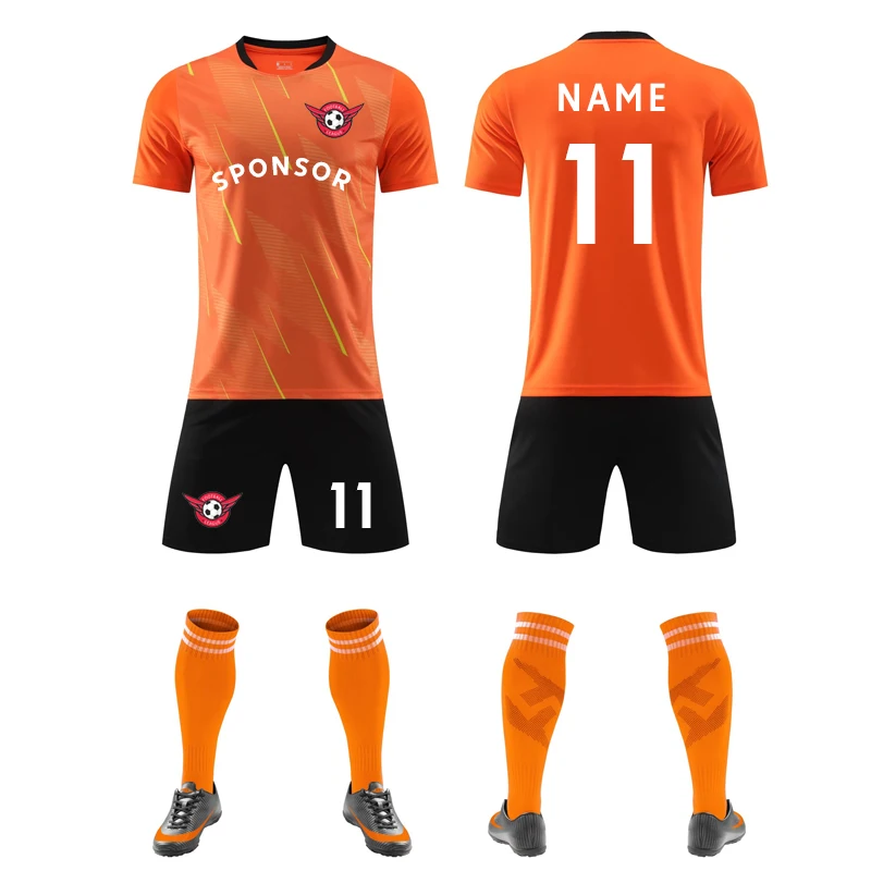 New Soccer Jerseys set Mens Custom Training Uniform Football Jersey Suits Team DIY Uniforms Sets Shirts and Shorts Kits Hot