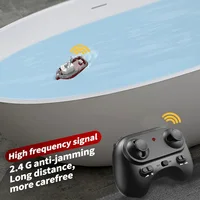 Remote Control Boat For Kids 2.4GHz 2-level 1:32 Dual Motor Rechargeable Electric Boats With Waterproof Cover RC Boat Toys Gift 2