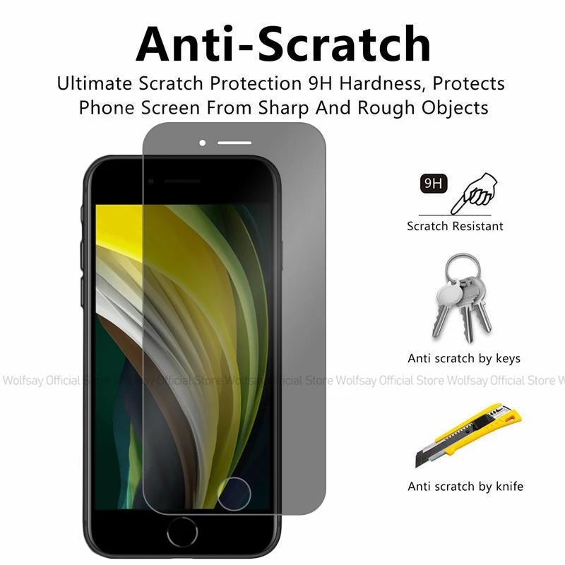 Enhanced Privacy Tempered Glass Screen Protector - 2/4 Pack