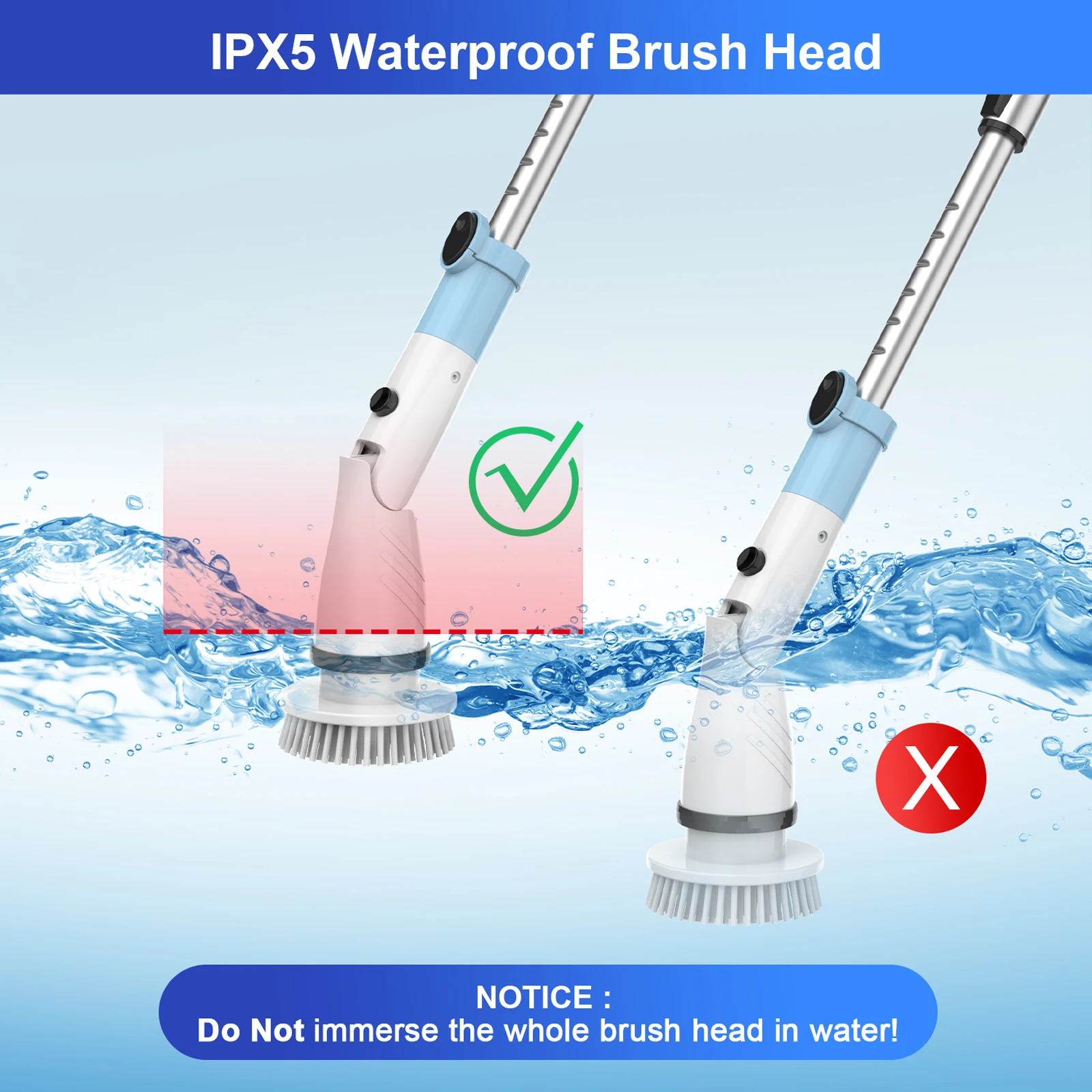 Skrubber brugt på en badekarskant