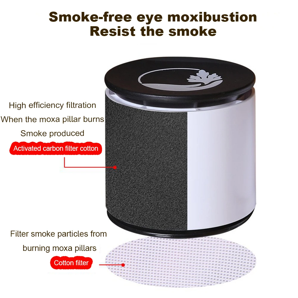 Electric Moxibustion Burner Eye Care Instrument Hot Compress Moxa Therapy Warm Eye Massager Relieve Fatigue Remove Dark Circles