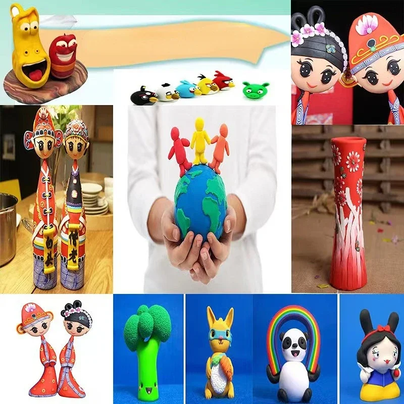 Colorful Soft Polymer Clay for Kids DIY Crafts