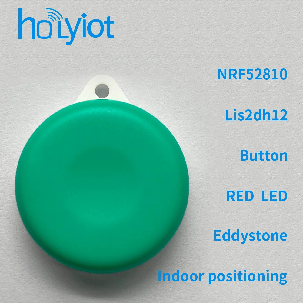 가속도계 센서가 장착된 Holyiot nRF52810 비콘 태그 BLE 5.0 Bluetooth 저전력 소비 모듈 eddystone ibeacon