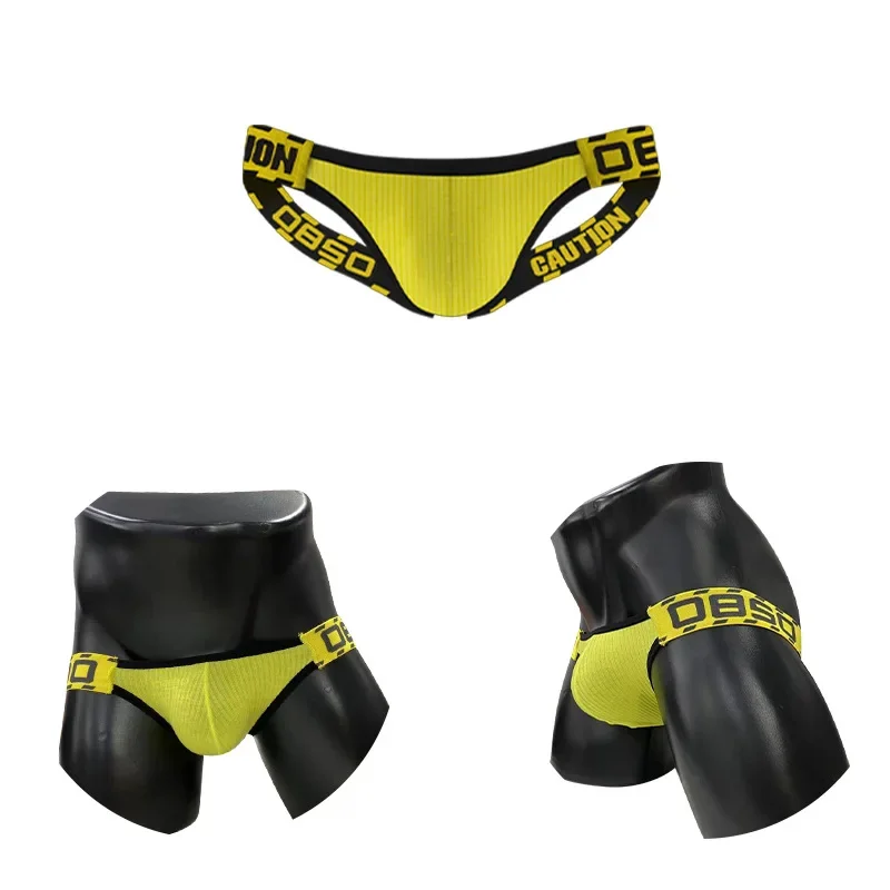 0850 hollow waistless thong super low rise protruding T pants Valentine's Day gift BS3209 men's underwear cotton material 5