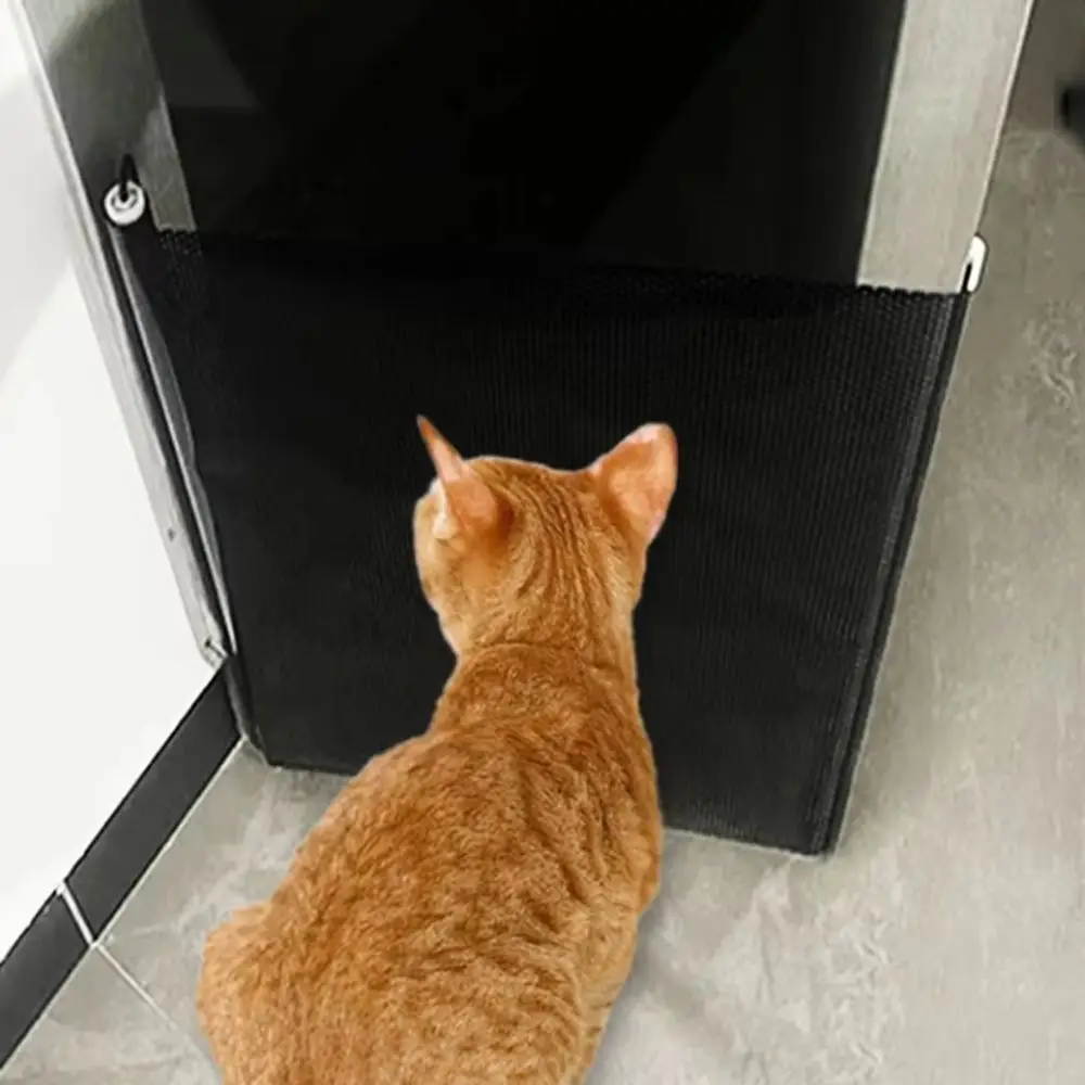 Durable Guard Retractable Fence Gate Barrier Folding Pet Network Fence Universal with Hook Baby Safe Guard Door Balcony
