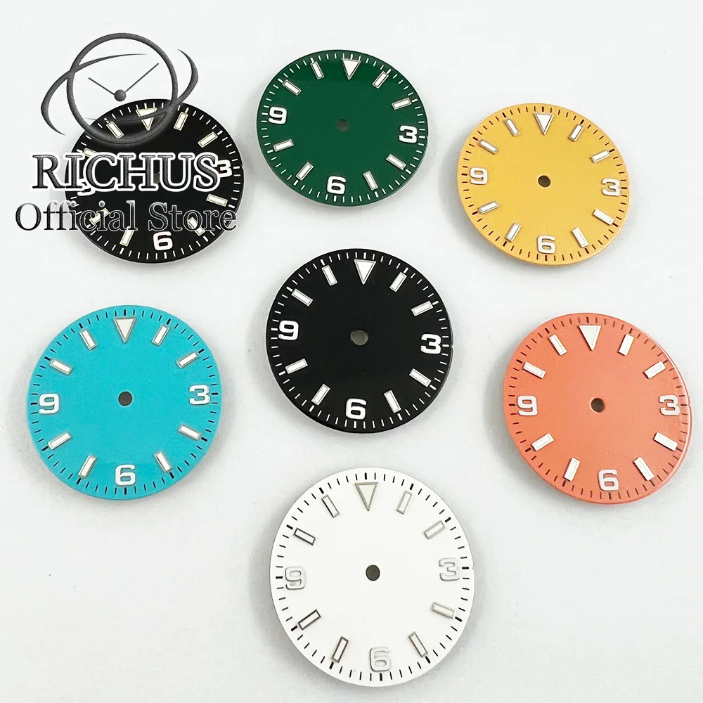 

Циферблат для часов NH35A NH36A Miyato 8215 8205 821A ETA2824 2836 DGMingzhu2813 3804 синий/черный/оранжевый/желтый dila, 29 мм