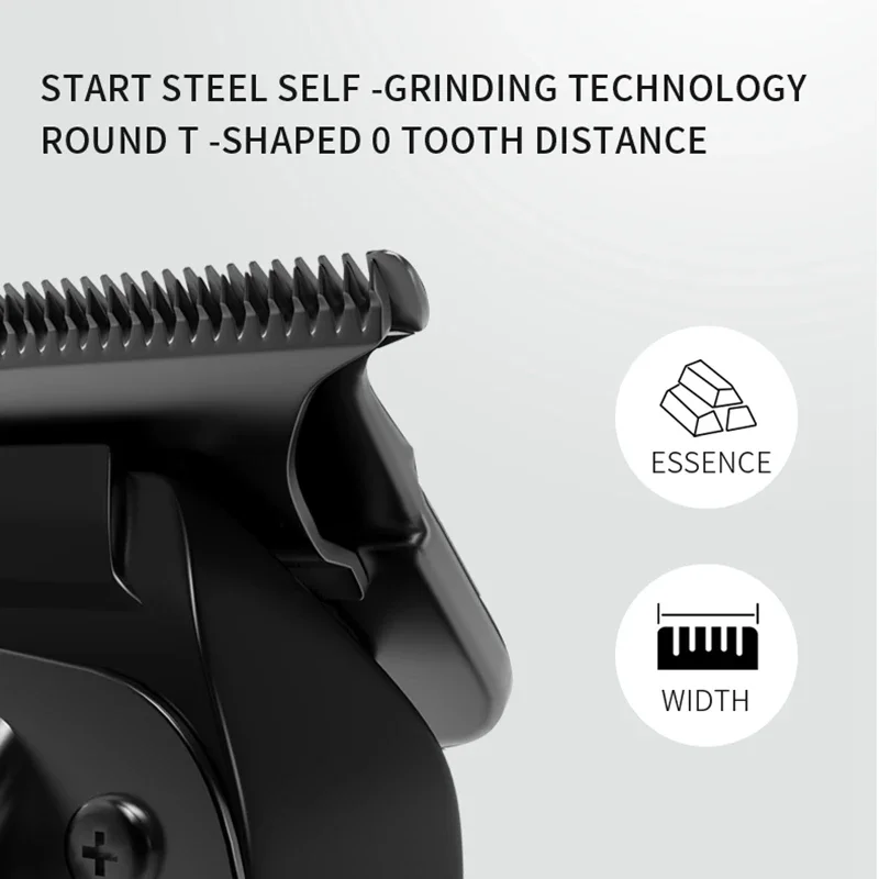 Kemei Men's Professional Electric Hair Clipper Beard Trimmer Hair Clipper Cutting Set Rechargeable