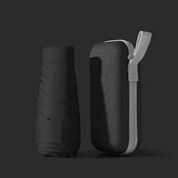 Compact Dual - Use Umbrella: Portable Sun and Rain Protection - Iron (Black)