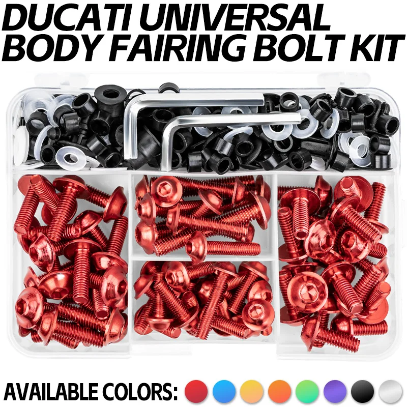 195PCS Motorcycle Fairing Bolts Kit for Kawasaki motorcycle fairing bolts kit