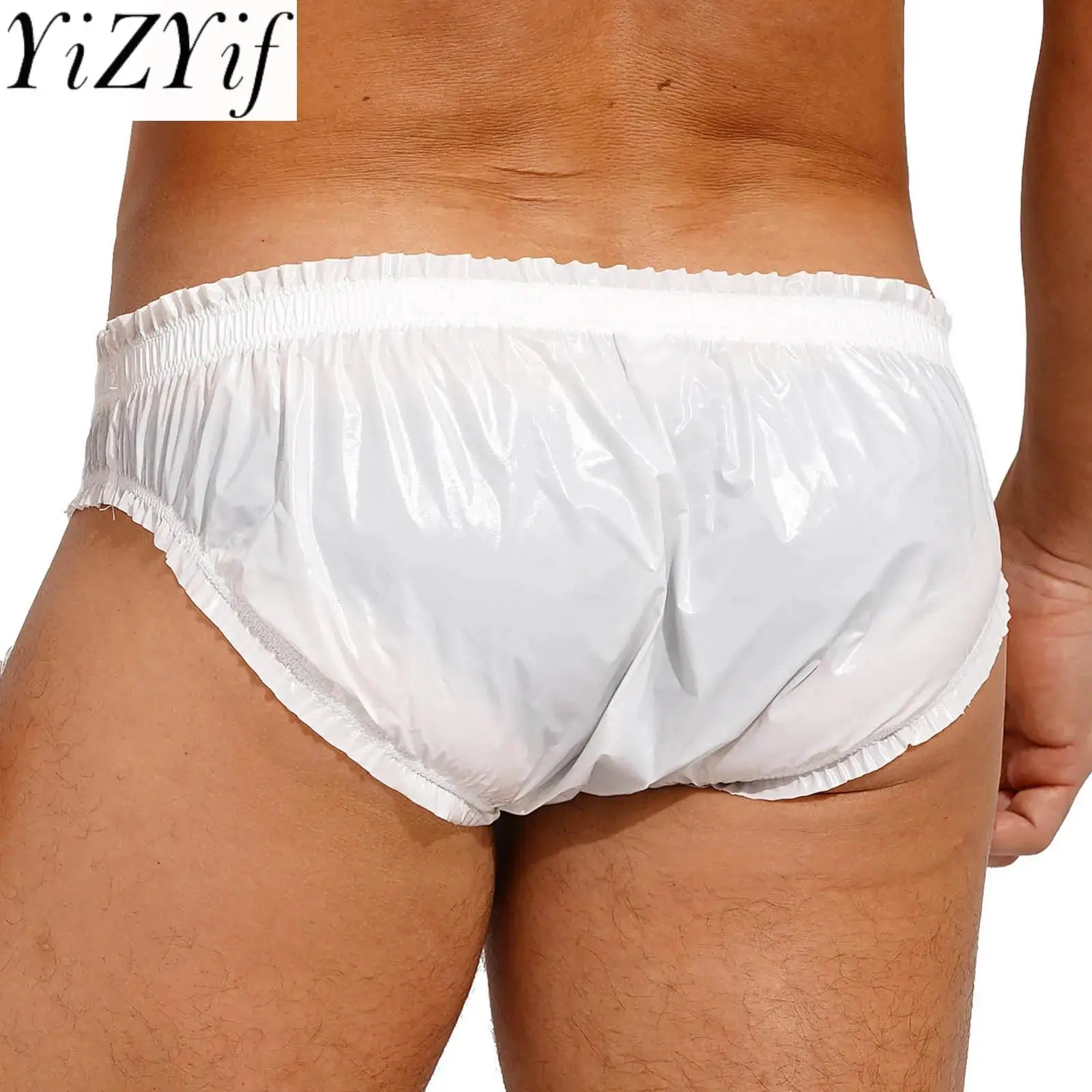 

YiZYiF Mens Water Resistant Briefs Pool Party Underwear Low Rise Elastic Waistband Bulge Pouch Panties Thong Underpants Swimwear