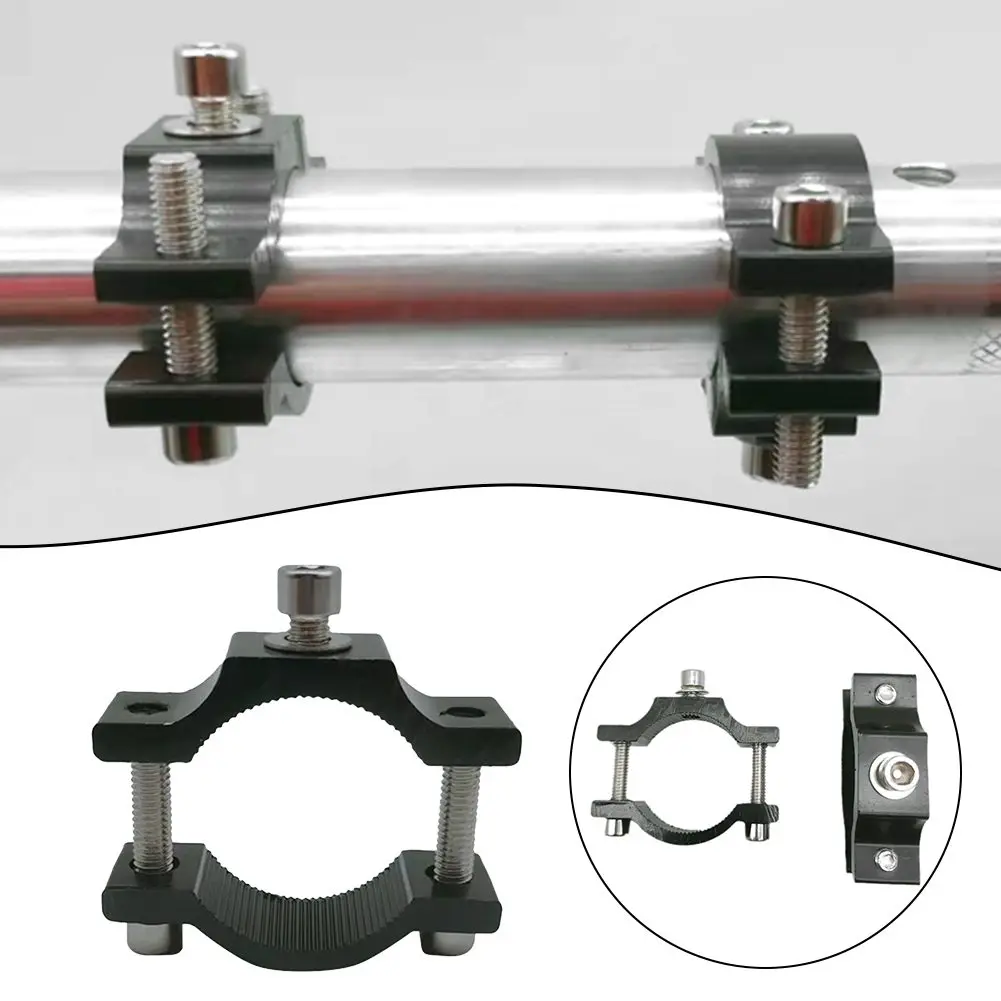 오토바이 탑승용 알루미늄 합금 홀더 블랙 브래킷 쉬운 설치 19-33mm 튜브에 적합 견고한 구조