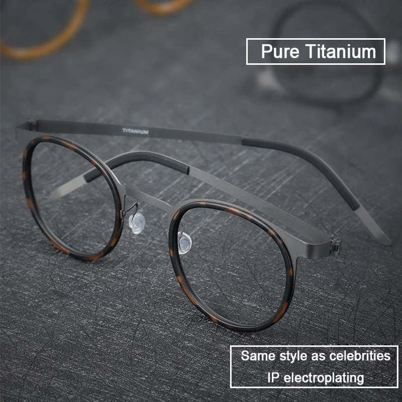 Lunettes Vintage En Titane Noir, Monture Carrée, Modèle Guys Only 3043 - Neuf Sans étiquette, Style Rétro