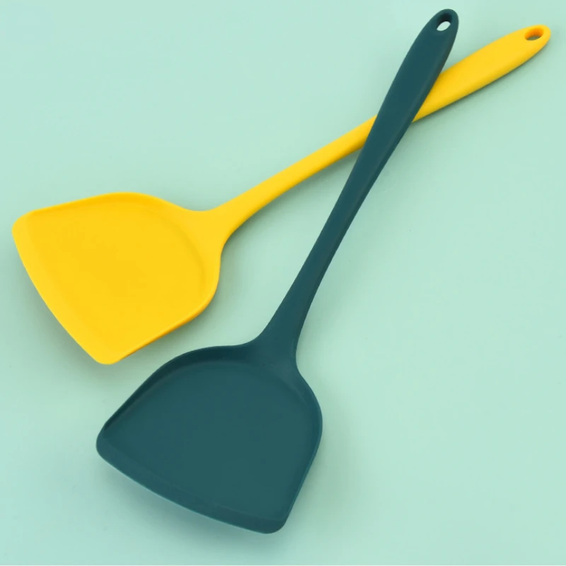 

Silica Gel Spatula Household Kitchen Utensils Non Stick Cooking Shovel Integrated Silicone Kitchen Utensils Comfort Handle