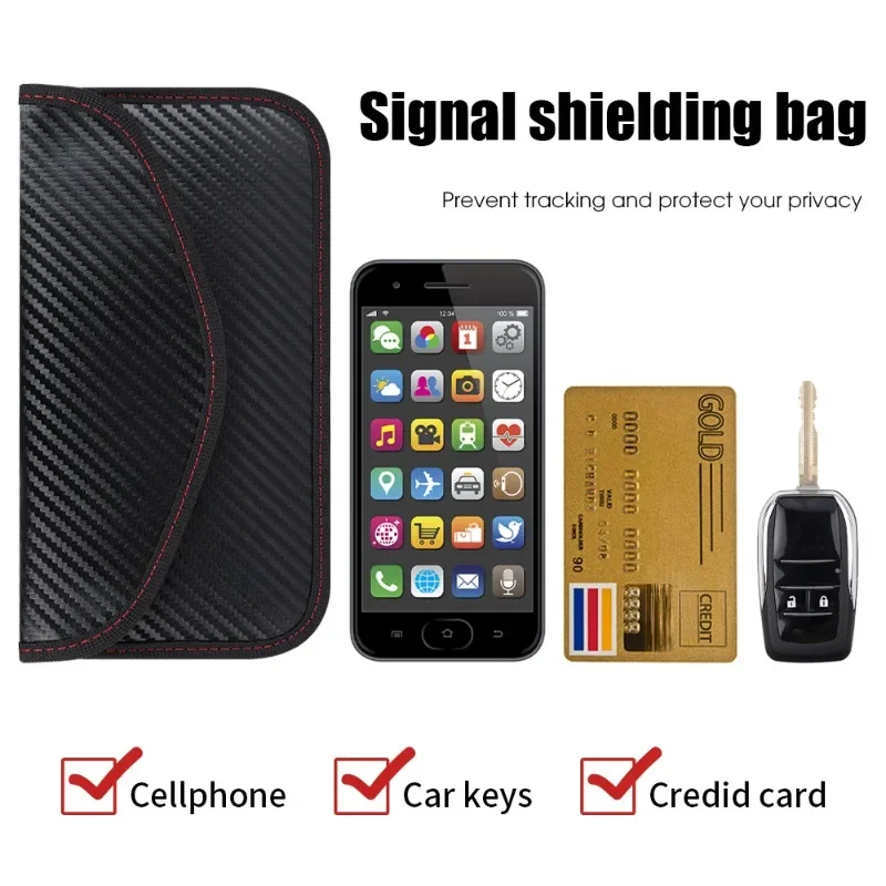 Car Key Signal Blocking Shield Pouch – Faraday Bag Protector