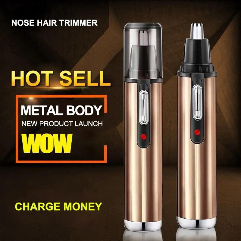 Electric Eyebrow Nose Hair Trimmer Shaving Machine Hot Selling Gold Battery Model 4